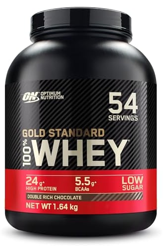 Optimum Nutrition Gold Standard 100% Whey, Proteinpulver, Geschmack Double Rich Chocolate, 1.62kg, 54 Portionen
