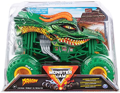 Monster Jam Age 3+, Official Monster Truck, Die-Cast Vehicle, 1:24 Scale (Styles vary, item selected at random)