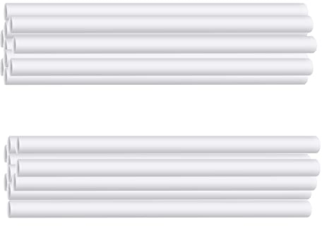 Karjiaja 20 PCS White Cake Dowel Rods Easy Cut Plastic Cake Stand Sticks Cake Support Dowels Cake Support Rods Cake Dowel Straws Cake Stacking Dowels Cake Rods For Tiered Cake Stacking