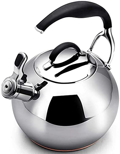 ZHANGZONG Bouilloire INOX Théière en Fonte Bouilloire sifflante Théière de cuisinière à gaz, Bouilloire de sifflet d'acier Inoxydable, chaudière à la Maison de cafetière de thé de bouilloir