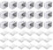 CDIYTOOL Window Blind Brackets, 18Pcs Plastic Profile Box Mounting Bracket Window Blinds Headrail Track End Holder Bracket Blinds Parts White