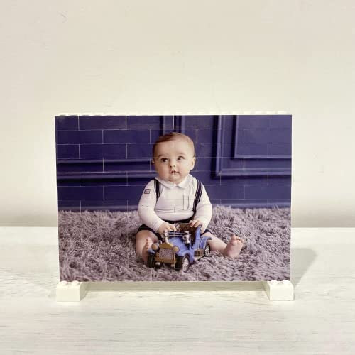 STAMPITALY Mattoncini Puzzle-Go Personalizzati con Foto Idea Regalo Festa papà Mamma Nonni San Valentino Regalo di Coppia Originale - Piedini Supporto Inclusi… (Big)