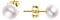 Orecchini a perno in argento Sterling 925 con perle d'acqua dolce bianche coltivate | Orecchini con perle in argento, oro e oro rosa piccoli e grandi, 12 mm, Argento sterling