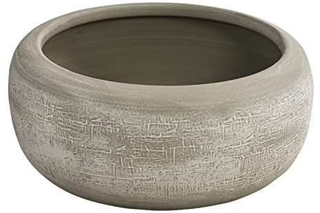 Dehner Pflanzschale Romy, Ø 24, Höhe 9 cm, Keramik, beige