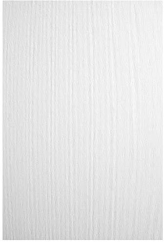 Netuno 100x Strukturkarton Weiß DIN A4 21 x 29,7 cm 215g Nettuno Bianco Artico Feinkarton strukturiert mit Linien für Visitenkarten Einladungen Hochzeitskarten.