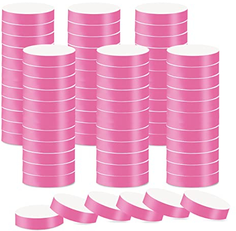 Widisun Rosa Armband Papier Eintritt 600 Stück Festival Armbänder Wasserdicht für Events, Partys, Konzerte - Selbstklebende Bänder