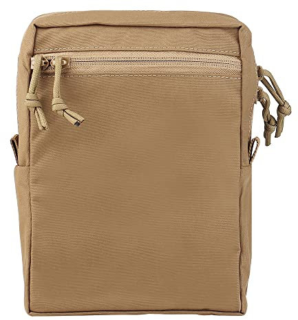 Tactical Pouch Compact EDC Utility Gadget Pouch Waist Bags Sundries Storage Organize Gear Gadget for Military Backpack Vest (Tan)