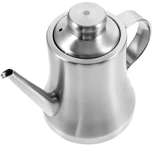 Cabilock Stainless Steel Oil Pot Oil Soup Separator Gravy Pourer Separator Oil Strainer Pot Fat Separator Jug Oil Separating Ladle Gravy Skimmer Cup Oil Dispenser Grease Large Oil Pot
