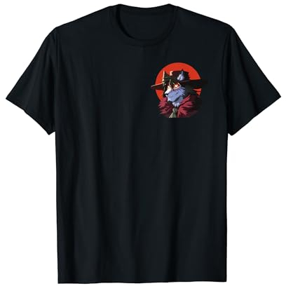 Mystischer Wolf mit Hut Comic Kunst für Herren Damen Kinder T-Shirt