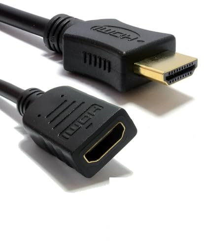 Mr. Gadget's Solutions HDMI 1m Male to Female Extension Cable Compatible With Amazon Fire Stick TV