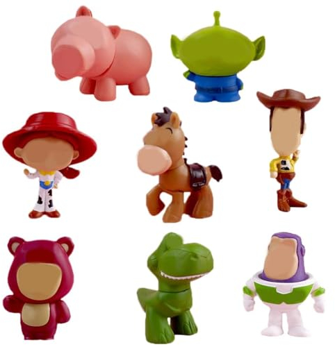 ZPSOSPZ Mini Figure Set - 8pcs Cake Toppers, Anime Figures, Collectible Model for Kids Birthday