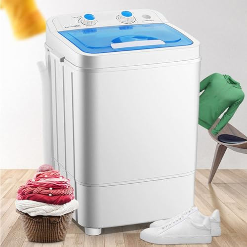 Lavadora portátil, mini lavadora de gran capacidad de 7,5 l, lavadora de zapatos integrada oscilante para el hogar y los viajes (Enchufe europeo)