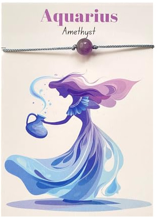 VIE Sternzeichen-Armband, Wassermann, Amethyst