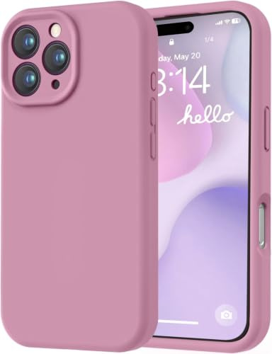 LOVE 3000 Designed for iPhone 16 Pro Max Case, Premium Silicone with [Soft Anti-Scratch Microfiber Lining] Shockproof Protective Phone Case for Lanyard 6.9, Lavender Purple