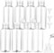 Flacon Voyage 8 Pièces Kit,100ml Bouteilles Transparent Voyage en Plastique vides avec 3 Petits entonnoirs,Voyage Accessoires Contenant Voyage,pour Cosmétiques, Lotion, Shampoing, Gel Douche