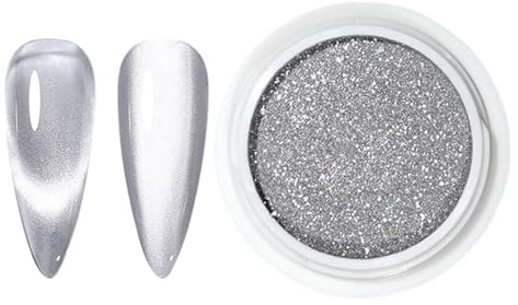 Chrome Nail Powder, Mirror Effect Nail Glitter, Holographic Pigment, Shimmering Art Design, High-Gloss Finish, Easy to Apply, 10g, Perfect for Home Salon and Professional Manicure