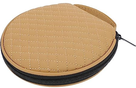 NUOBESTY Car Cd Storage Bag Leather Edging Auto Cd Organizing Case for for Home and Car Use