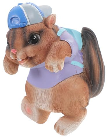 MOTHNUR Cute Animal Squirrel Flower Pot Hanger Lifelike Outdoor Sculpture Durable Garden Decoration for Bonsai Home Ornament for Courtyards Balconies