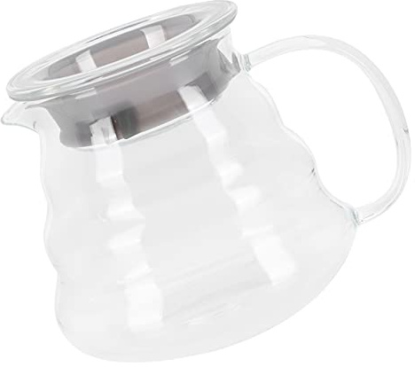 Generic Server da caffè in Vetro per Baristi Professionisti e Amanti del caffè, Caraffa da Trasparente, Materiale in Vetro Resistente, 1 X 11,9-13,4 Once (500ML)