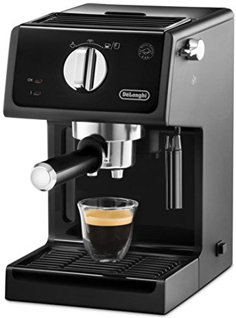 DE LONGHI ECP31.21 Espressomaschine, manuell, Kapazität 1,1 Liter, Leistung 1100 Watt, Farbe Schwarz