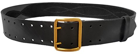 VlaMiTex G1 100% Leder Gürtel 5 cm Breit schwarz (109-124 Größe 4)