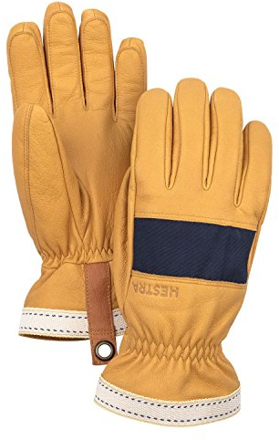 HESTRA Njord Handschuhe, Navy-Natural Brown, EU 7