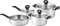 Lamart LT1110 Set di Pentolame, Acciaio Inossidabile, Argento, 7 unità