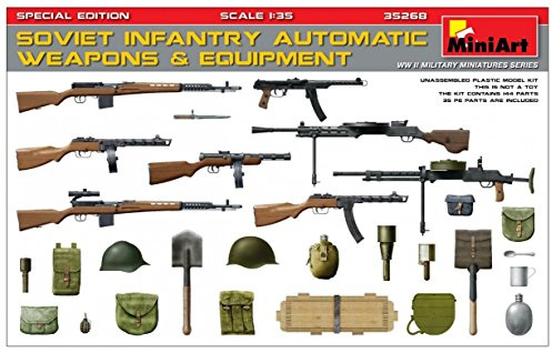 Modellbausatz Soviet Infantry Automatic Weapons & Equi -pment.Special Edition(PE Parts)
