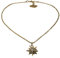 Alpenflüstern Trachtenkette Strass-Edelweiß klein - Damen-Trachtenschmuck Dirndlkette antik-Gold-Farben DHK198