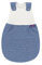 Träumeland S0103705 Ganzjahresschlafsack LIEBMICH mit doppelt regulierbarer Belüftung und Naturfaser Tencel, Design Wellenmeer, Größe 68/74, blau