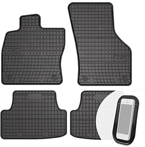 moto-MOLTICO Gummimatten Auto, 4-teiliges Set, Allwetter Gummi Fußmatten, Antirutsch & Wasserfest Autoteppiche - passend für VW Golf 7 Variant ab 2012