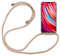 betterfon Hülle Kompatibel mit Xiaomi Redmi Note 8 Pro | Handykette Smartphone Halskette Hülle mit Band | Handyhülle mit Kordel zum Umhängen Kompatibel für Redmi Note 8 Pro | Beige/Braun