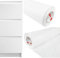 DecoMeister Möbelfolie selbstklebend 100x600 cm | Einfarbig Klebefolie für Möbel | Klebefolie Möbel - einfache Anwendung, ideal für die Renovierung von Küche oder Bad | Möbelfolie | Weiß Matt