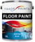 Heavy Duty Quick Dry Floor Paint - Garage, Workshop, Warehouse, Industrial Floor Paint - Ideal For Concrete, Stone, Brick, Wood & Metal (Gentian Blue BS18E53, 5 l Pack of 1)