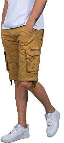 Alpha Industries Jet Shorts für Herren Khaki
