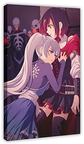 Anime RWBY 1 Leinwand-Poster, Wandkunst, Dekor, Bild, Gemälde für Wohnzimmer, Schlafzimmer, Dekoration, 60 x 90 cm