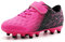 JABASIC Scarpe da Calcio Bambini F/G Calcio Tacchetti Ragazzi Ragazze Atletico Scarpe(Fuchsia/Black,27)