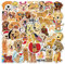 50 pcs Hunde Vinyl Aufkleber Kawaii Golden Retriever Aufkleber Aesthetic Wasserdicht Stickers für Wasserflasche Laptop Skateboard Auto Motorrad Fahrrad Koffer Snowboard Phone DIY Party