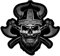 Samunshi Viking Skull Totenkopf Aufkleber Autoaufkleber für Motorrad Fahrrad Roller oder Auto Sticker Schädel Totenschädel Wikinger (20x18cm Viking Skull Totenkopf)