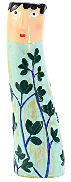 Spring Family Bud Vases,Bohemian Family Human Face Flower Resin Vase Cute Character Hand Painted Vase Crafts Ornaments Modern Floral Vase für Zuhause Wohnzimmer Hochzeit Tafelaufsätze Dekoration