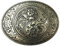 BELTINGER Gürtelschnalle Yin Yang 4,0 cm | Buckle Wechselschließe Gürtelschließe 40mm Massiv | Wechselgürtel bis 4cm | Silber