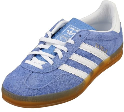 ADIDAS Femme Gazelle Indoor W Sneaker, Blue Fusion/FTWR White/Gold met, 36 EU