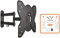 Briconess.com Mensola TV 28-42 con braccio rinforzato orientabile - Nera 451063