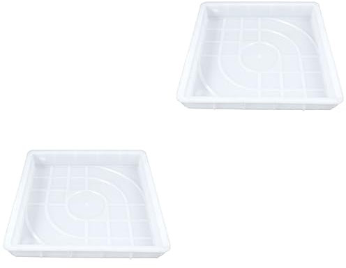 YARNOW 2st Betonpflasterform Pflastersteine aus Gummi Betonformen Und Formen DIY Pflastern Konkreter Stempel Trittsteine für Den Gartenweg Zementform Ziegelform Weiß Schablone Boden
