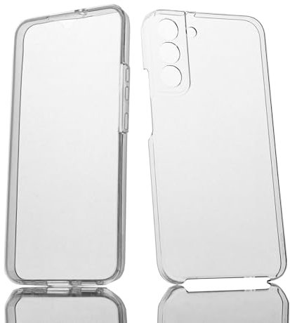 Max Power Digital Funda 360º para móvil Samsung Galaxy S22 Plus Silicona Transparente - Carcasa Resistente Full Body Delantera y Trasera Doble Cara Completa Entera (Samsung Galaxy S22 Plus)