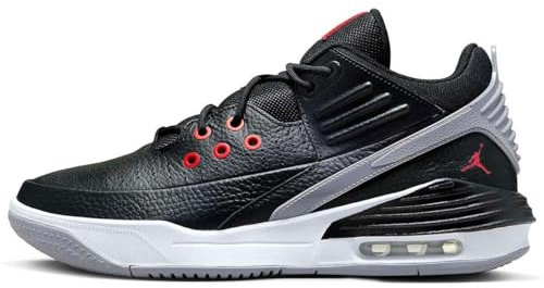 NIKE Jordan Max Aura 5 Men's Trainers Sneakers Black/White/Cement Grey/University Red DZ4353-061 UK 8.5 (EU 43)