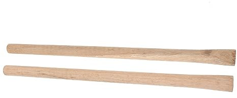 Toddmomy 2 Pièces manche en bois massif outil de travail du bois outil de jardin remplacement du manche de la gérer les remplacements tête ronde manche de bêche manche de pioche étranger
