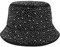 MILAKOO Glänzende Baumwolle Eimer Hut für Frauen mit Strass Glitzer Bling Fischer Sonnenkappe Y2K Style