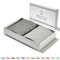 MEVLYS Strandtuch Hamamtuch [2er Set] Saunatuch Saunahandtuch groß 100x180 Duschtuch Strandhandtuch Picknickdecke Yogatuch Baumwolle Extra Leicht Damen&Herren (Schwarz/Pastellgrau)