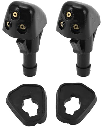 Hihaha Boquilla de lavado de parabrisas para Suzuki SX4 07-13 2uds Negro | Para Suzuki SX4 07-13, Para Suzuki Grand Vitara 02-05, Para Suzuki Swift 07-10, Material: ABS, Color: Negro, Duradero